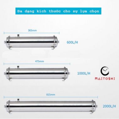 Màng UF Công Suất Lớn 1000 Lít/h Inox 304