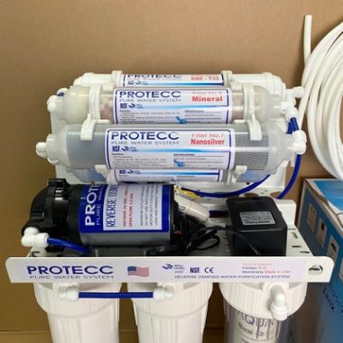 Máy Lọc Nước RO 8 Cấp Lọc Protecc PT108- Màng RO Mỹ - Bình Áp Nhựa