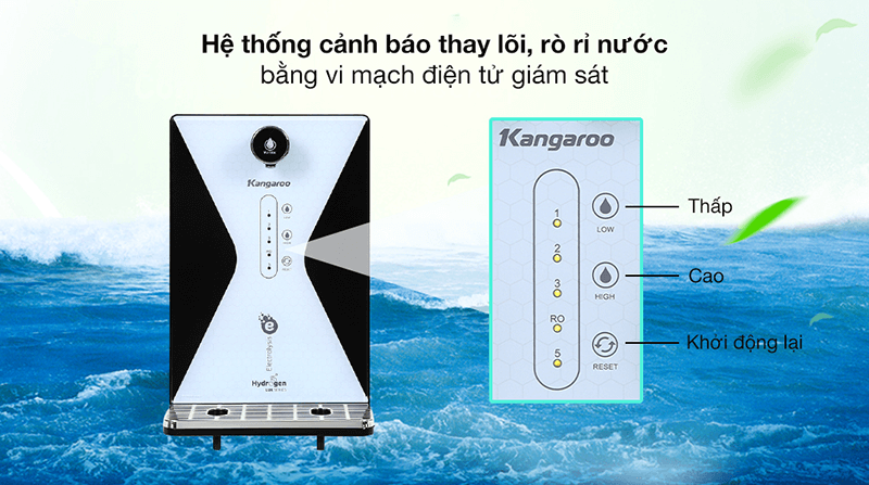 Máy Lọc Nước Kangaroo Hydrogen Ion Kiềm KG100EED - 5 Cấp