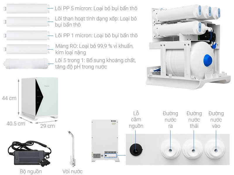 Máy lọc nước kangaroo hydrogen KG100HU+ Chính Hãng