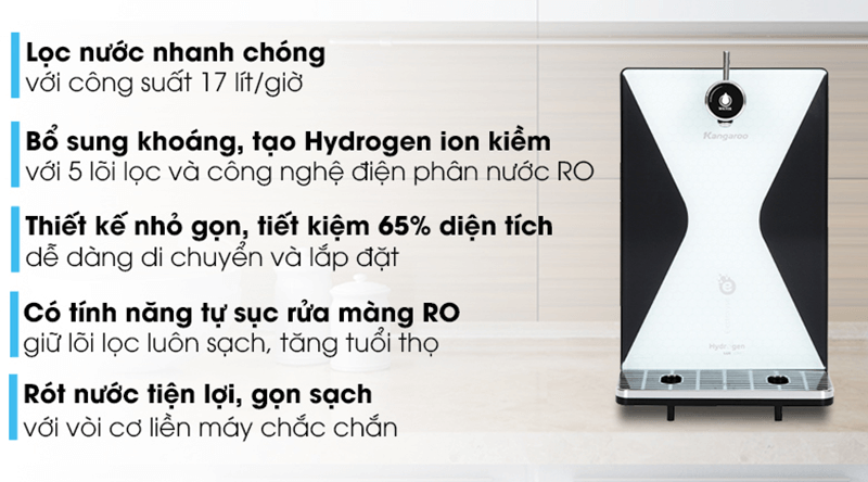 Máy Lọc Nước Kangaroo Hydrogen Ion Kiềm KG100MED