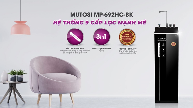 may-loc-nuoc-mutosi-nong-lanh-nguoi-MP-692HC-BK