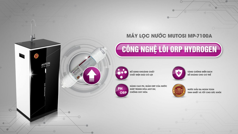 Máy Lọc Nước RO Mutosi MP-7100A 10 Cấp Lọc